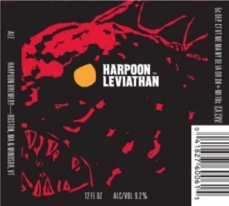 Harpoon Leviathan Imperial Red beer Label Full Size