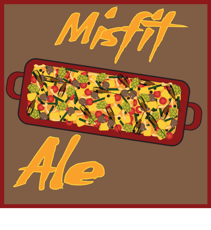 Cheboygan Misfit Ale beer Label Full Size