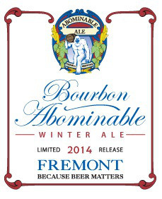 Fremont Coffee Cinnamon Bourbon Abominable beer Label Full Size