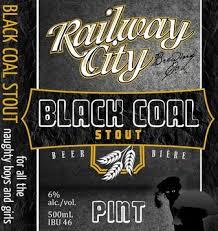 Railway City Black Coal beer Label Full Size