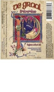 De Graal Triverius beer Label Full Size