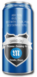 Mazama Grand Cru beer Label Full Size