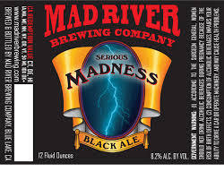 Mad River Serious Madness beer Label Full Size