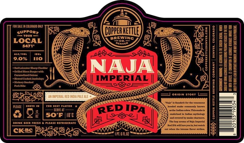 Copper Kettle Naja beer Label Full Size