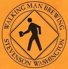Walking Man Big Phat Homo Erectus beer Label Full Size