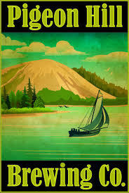 Pigeon Hill Snoring Bassett beer Label Full Size