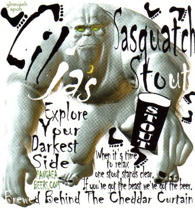 Pangaea Lilja's Sasquatch Stout beer Label Full Size