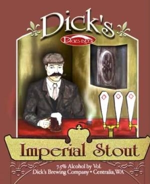 Dick's Imperial Stout beer Label Full Size