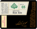 Summit India Style Rye Ale beer