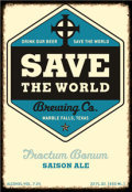 Save The World Froctum Bonum beer Label Full Size