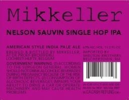 Mikkeller Single Hop Nelson Sauvin beer Label Full Size