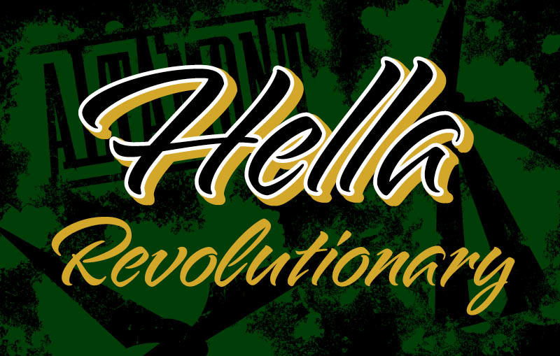 Altamont + Fieldwork  Hella Revolutionary beer Label Full Size