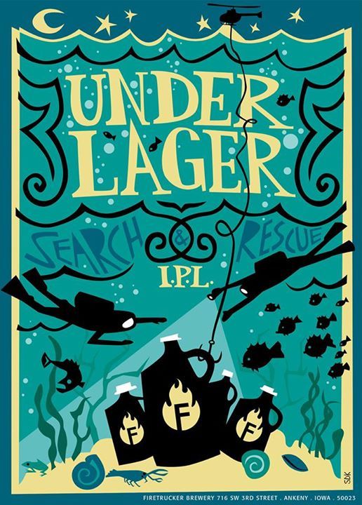 Firetrucker Under Lager: Search and Rescue beer Label Full Size