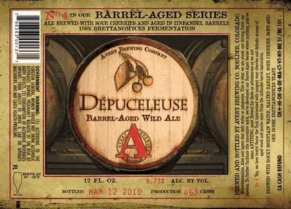 Avery Barrel Aged Series #4 - Depuceleuse beer Label Full Size