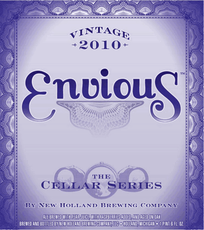 New Holland Envious beer Label Full Size