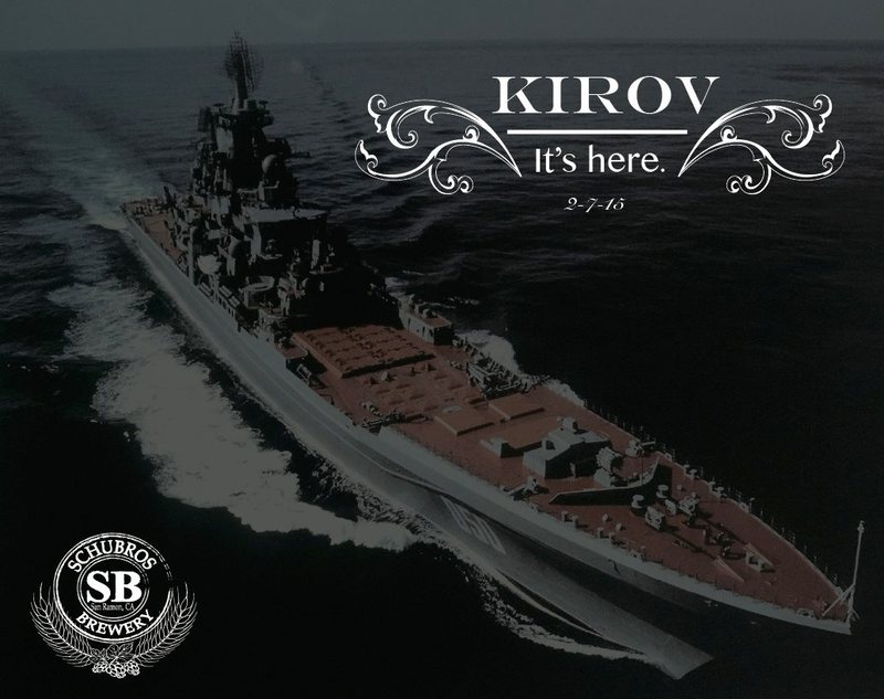 Schubros Kirov beer Label Full Size