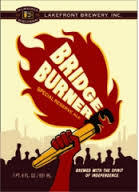 Lakefront Bridge Burner Imperial Amber Ale beer Label Full Size