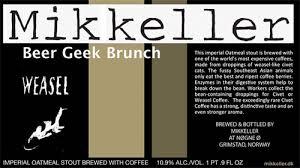 Mikkeller Beer Geek Brunch Weasel Barrel Aged Brandy beer Label Full Size