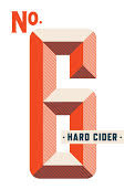 No.6 Cider True Cider beer Label Full Size