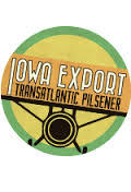 Exile Iowa Export beer Label Full Size