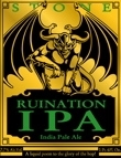 Stone Ruination Dry Hopped w/ Centennial & Columbus beer Label Full Size