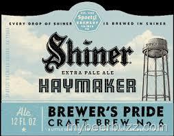 Shiner Haymaker beer Label Full Size