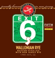 Flying Fish Exit 6 beer Label Full Size
