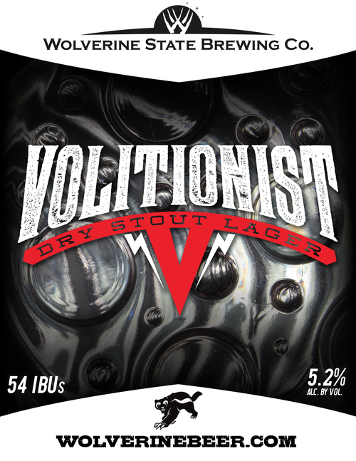 Wolverine State Volitionist beer Label Full Size