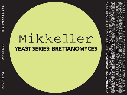 Mikkeller Yeast Series: Brettanomyces beer Label Full Size