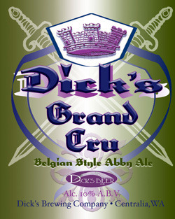 Dick's Grand Cru beer Label Full Size