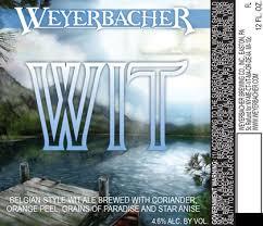 Weyerbacher Wit with Grapefruit Peel beer Label Full Size