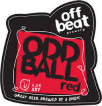 Offbeat Odd Ball Red beer Label Full Size