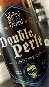 Weird Beard Double Pearl beer Label Full Size