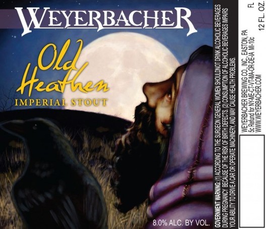Weyerbacher Old Heathen 2009 beer Label Full Size