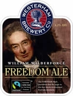 Westerham William Wilberforce Freedom Ale beer Label Full Size