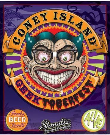 Shmaltz Coney Island Geektoberfest beer Label Full Size