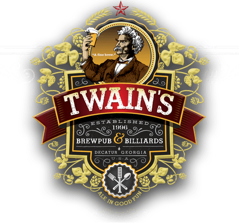 Twain's Saaz Spring Pale Ale beer Label Full Size