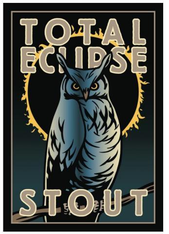 Foothills Barrel-Aged Total Eclipse beer Label Full Size