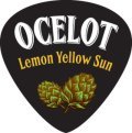 Ocelot Lemon Yellow Sun beer Label Full Size