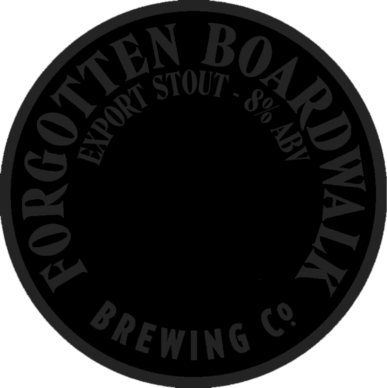 Forgotten Boardwalk Export Stout (Curiosity #18) beer Label Full Size