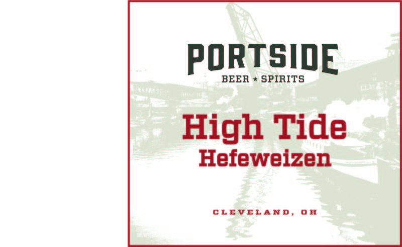 Portside High Tide Hefeweizen beer Label Full Size