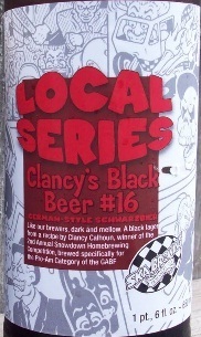 SKA Local Series Clancy's Black Beer beer Label Full Size