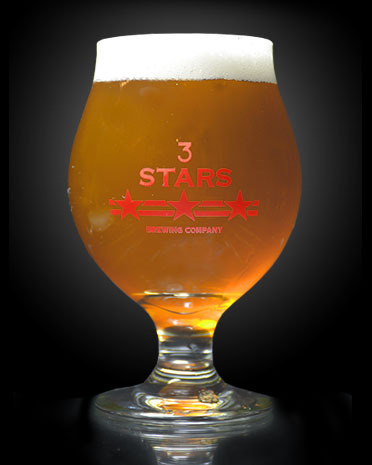 3 Stars Peppercorn Saison w/Yuzu beer Label Full Size