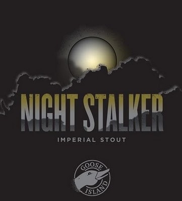 Goose Island Night Stalker 2008 beer Label Full Size