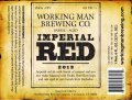 Working Man Imperial Red beer Label Full Size