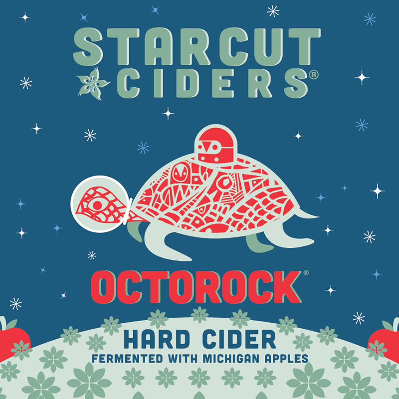 Short's Starcut Octorock Semi-Sweet Hard Cider beer Label Full Size