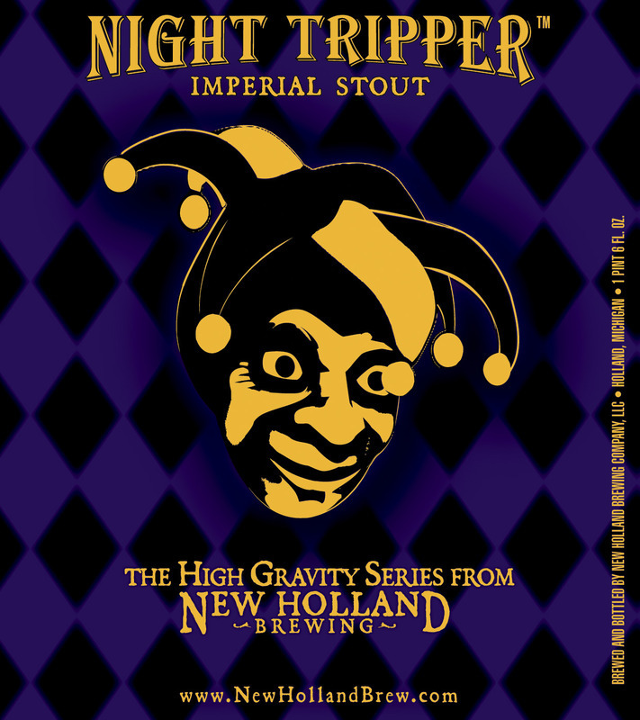 New Holland Night Tripper 2014 beer Label Full Size