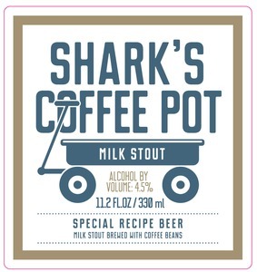 Brick By Brick Shark's Coffee Pot beer Label Full Size