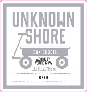 Brick By Brick Unknown Shore beer Label Full Size