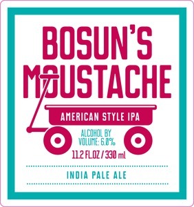 Brick by Brick Bosun's Mustache beer Label Full Size